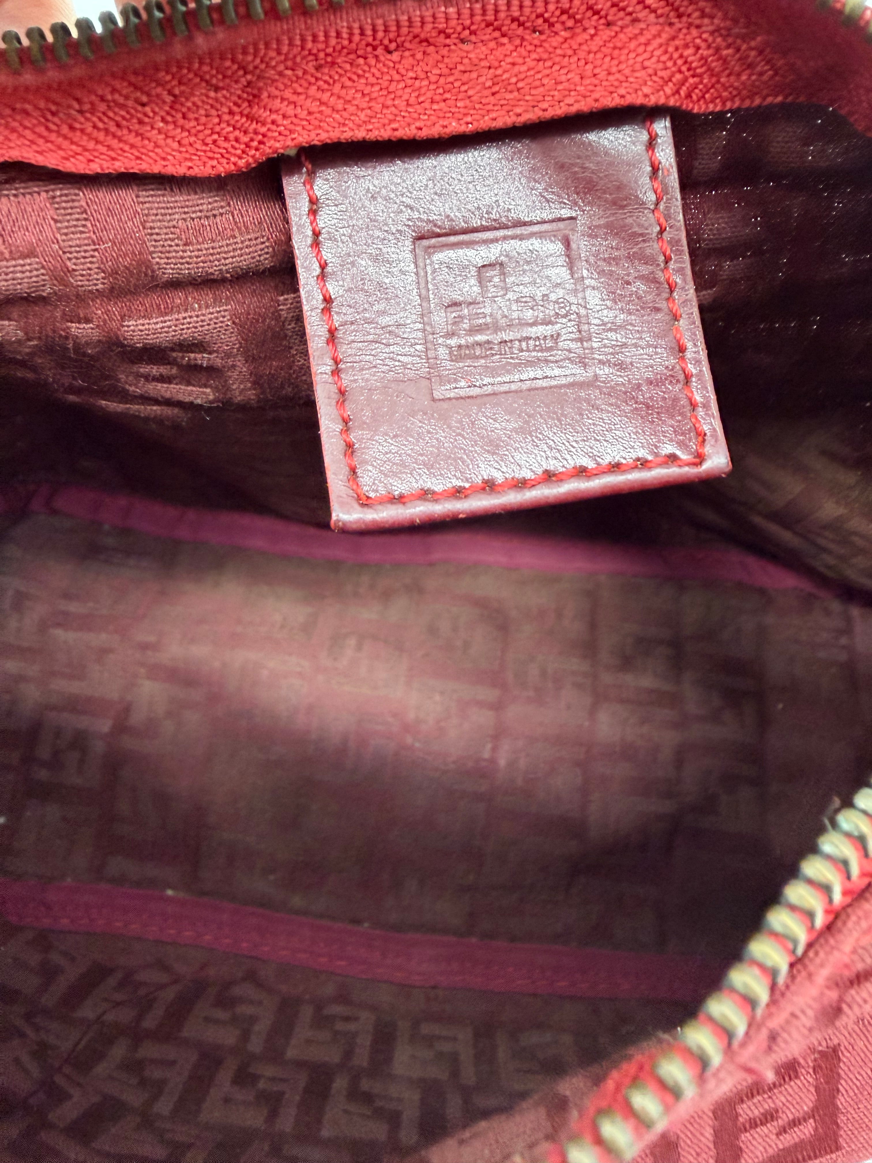 Fendi Red Zucchino Pochette