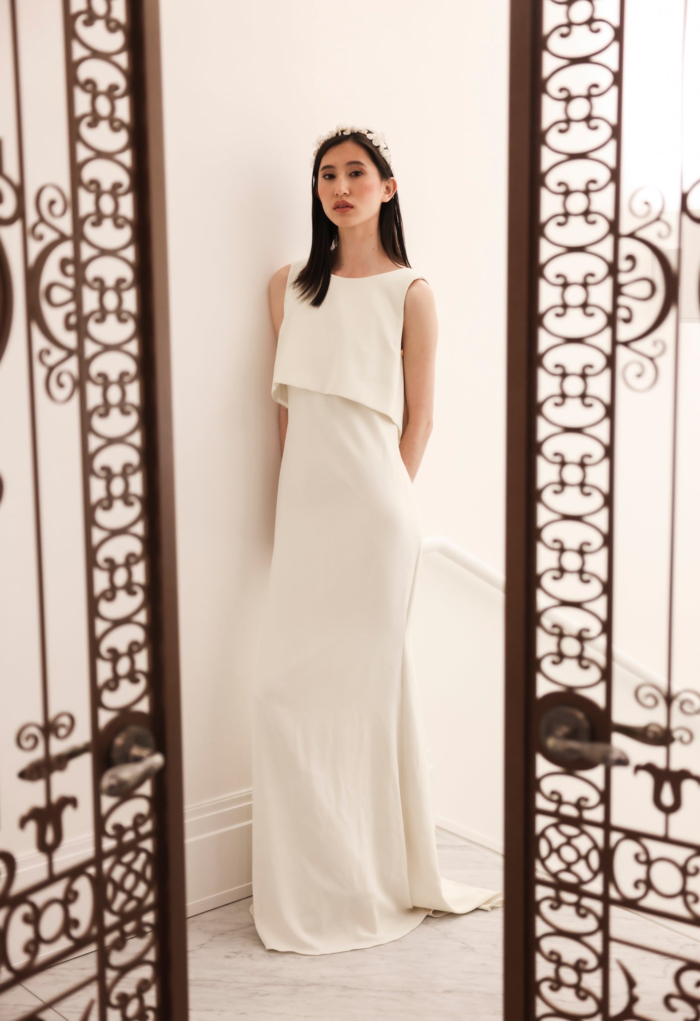 Cream Bateau Gown