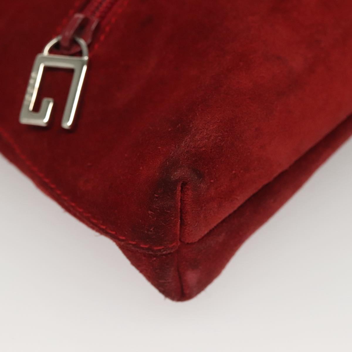 Gucci Tom Ford Red Suede Shoulder Bag