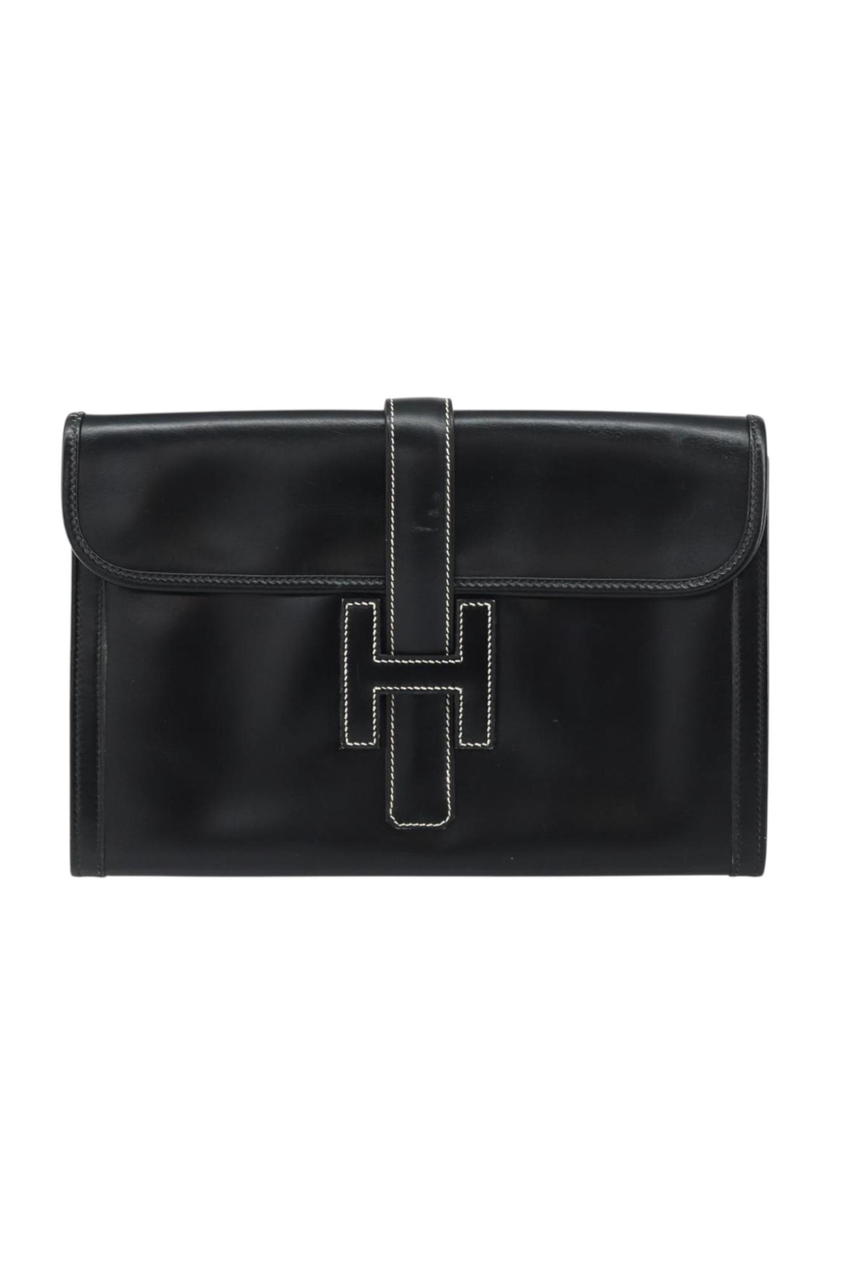 Hermes Black Clutch