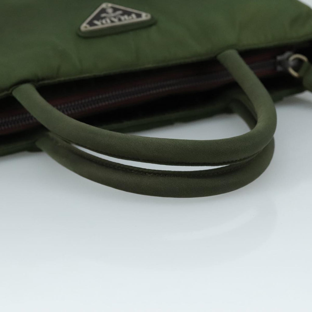Prada Green Nylon Handbag