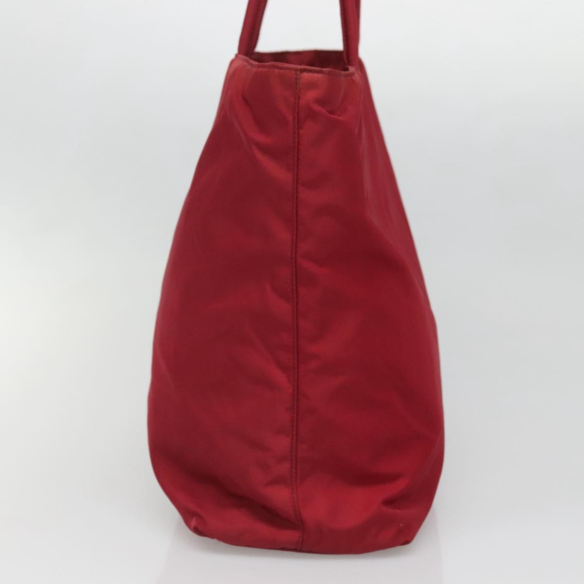 Prada Red Nylon Tote