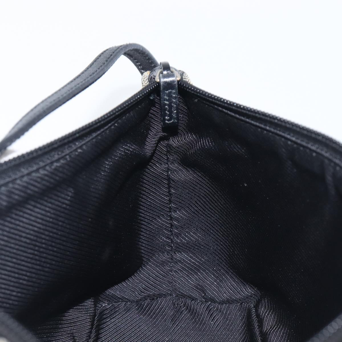 Gucci Navy GG Canvas Boat Pochette interior