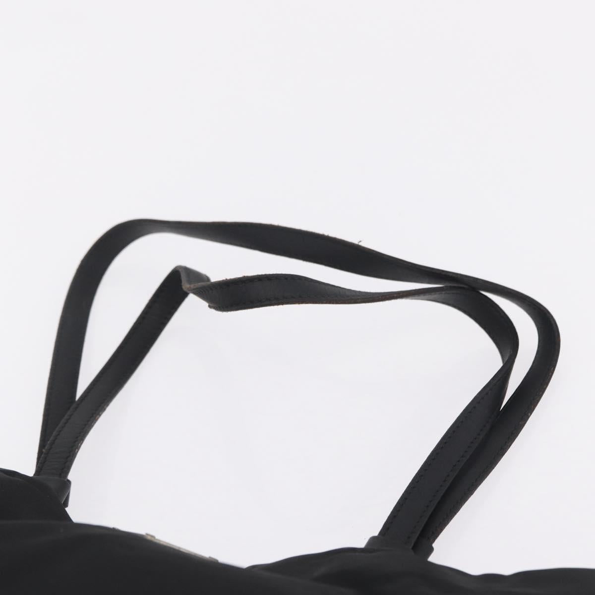 Prada Black Nylon and Leather Mini Tote strap