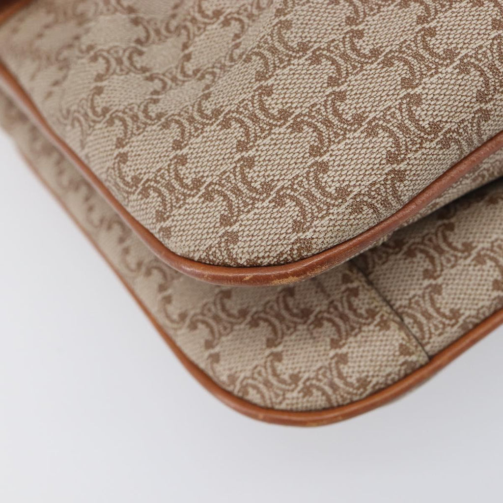 Celine Beige Macadam Shoulder Bag photo 12