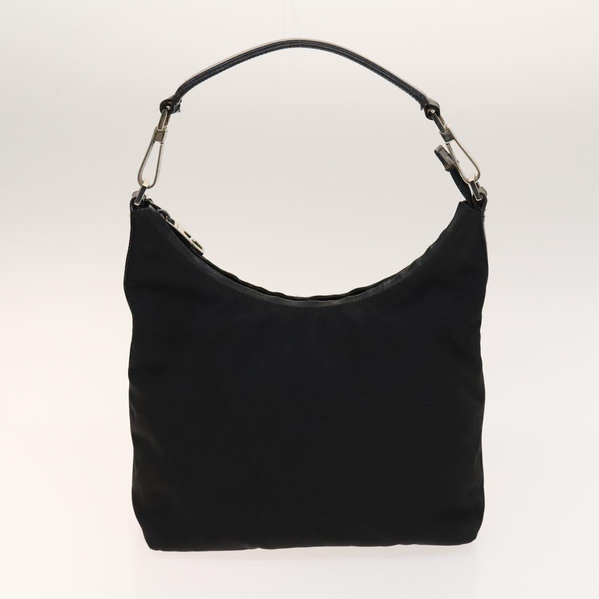 Gucci Black Canvas and Leather Shoulder Bag