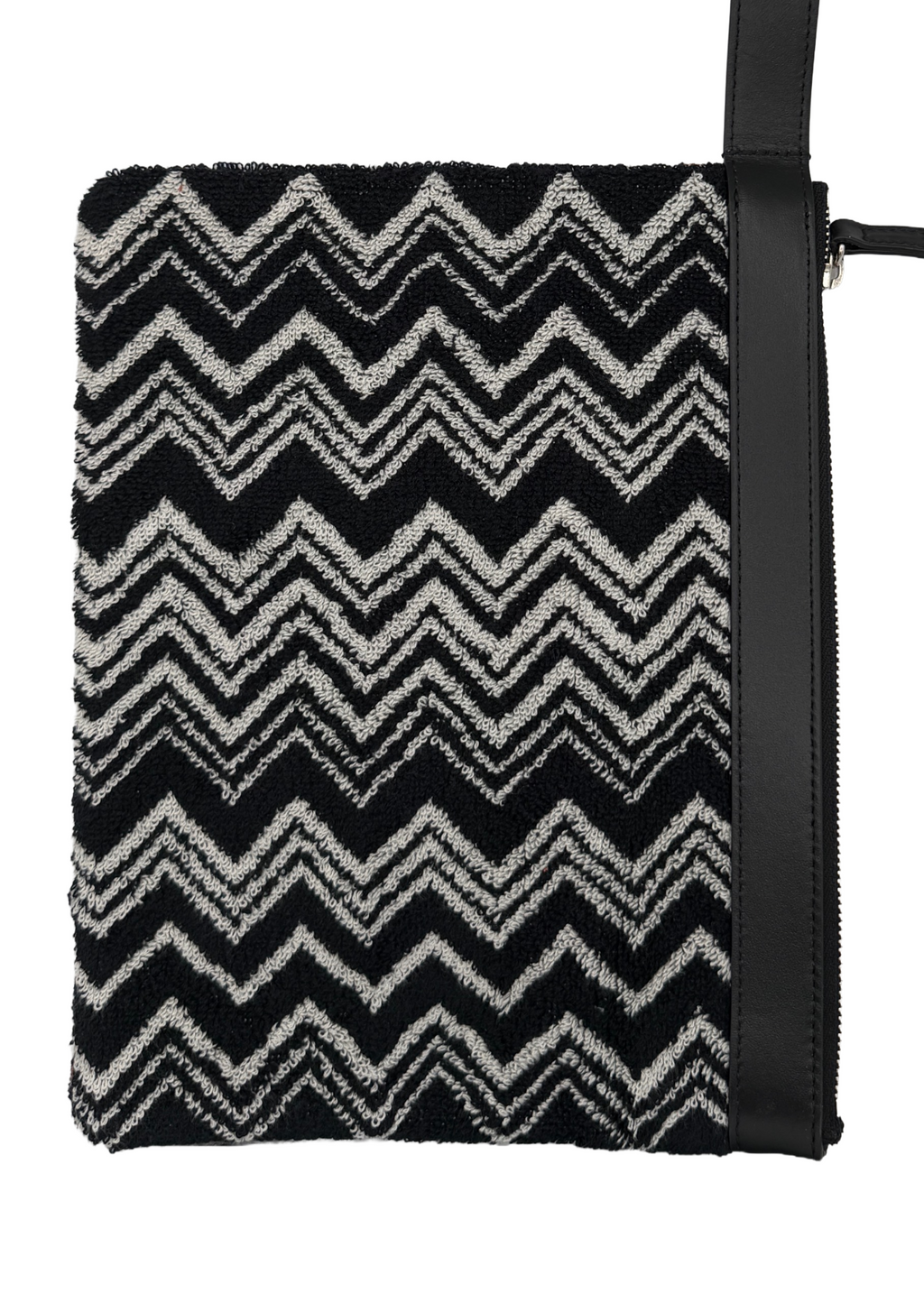 Missoni Black and White Terrycloth Clutch