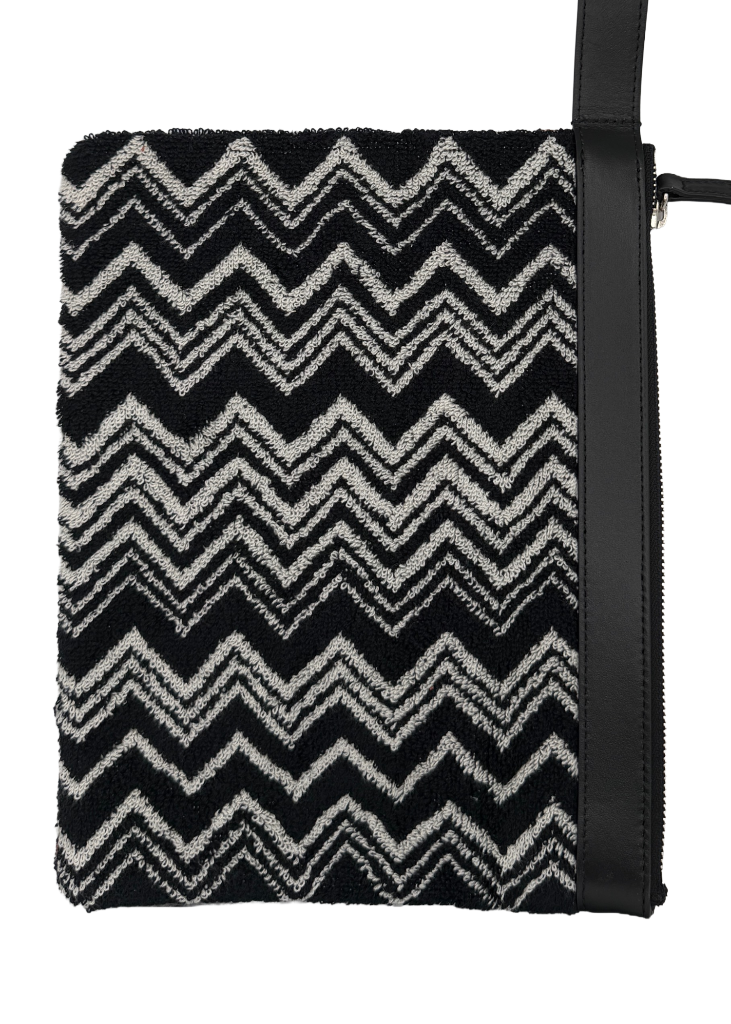 Missoni Black and White Terrycloth Clutch