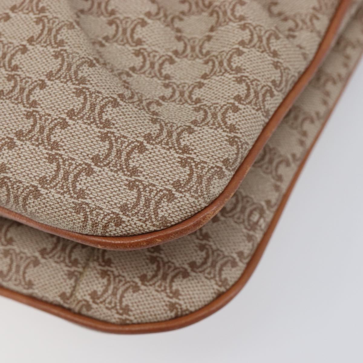 Celine Beige Macadam Shoulder Bag photo 11