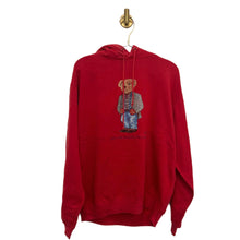 Load image into Gallery viewer, Ralph Lauren Red Polo Bear Hoodie
