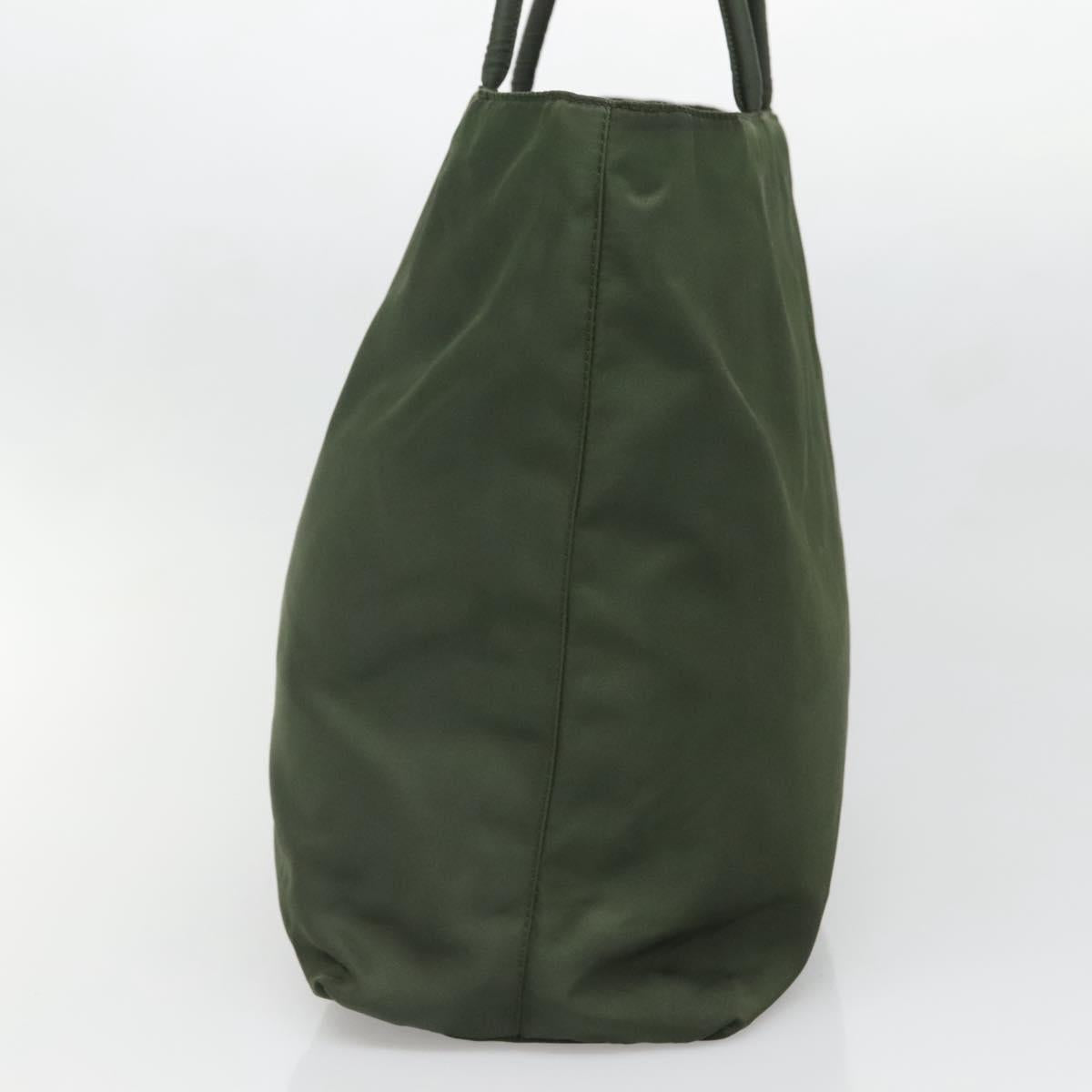 Prada Green Nylon Tote
