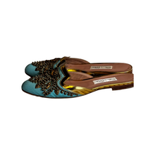 Load image into Gallery viewer, Oscar de la Renta Sequined Mules
