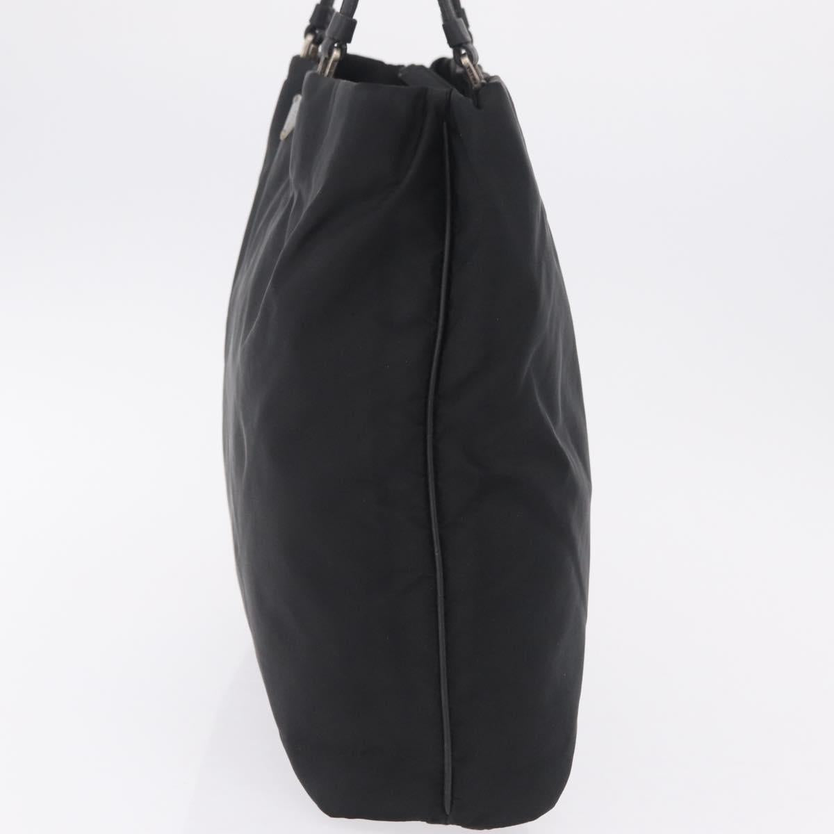 Prada Black Nylon and Leather Mini Tote side