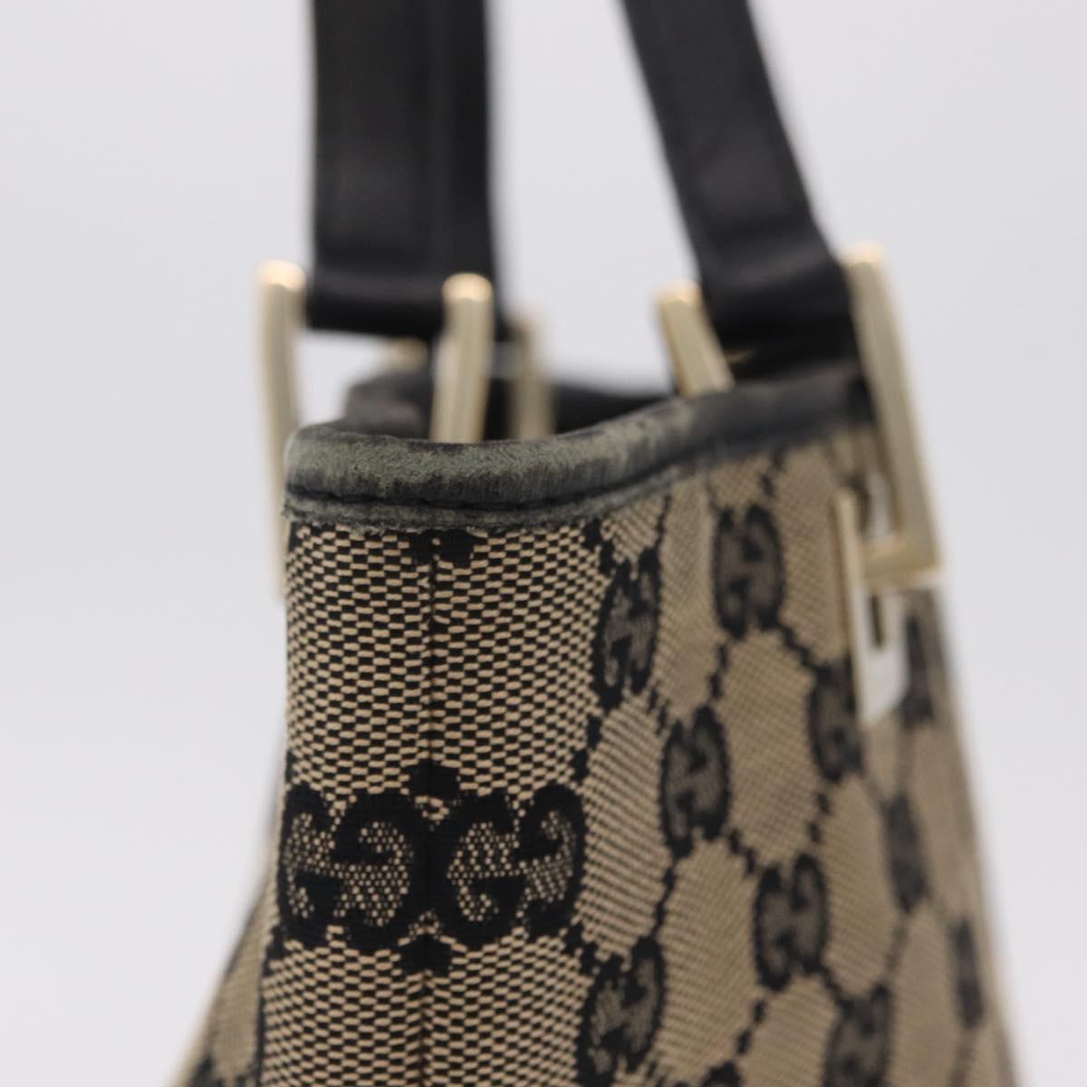 Gucci Tan and Black Monogram Mini Tote