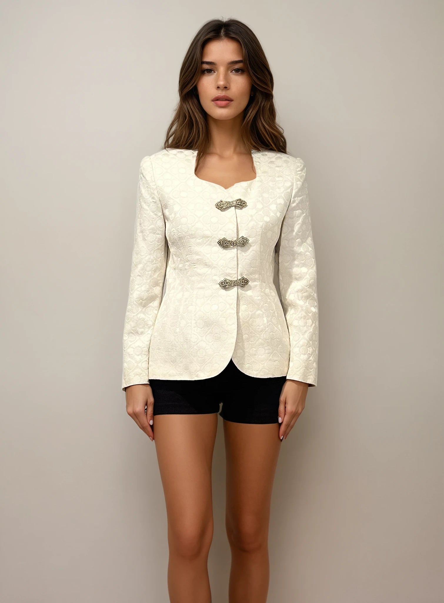 Dior White Crystal Blazer