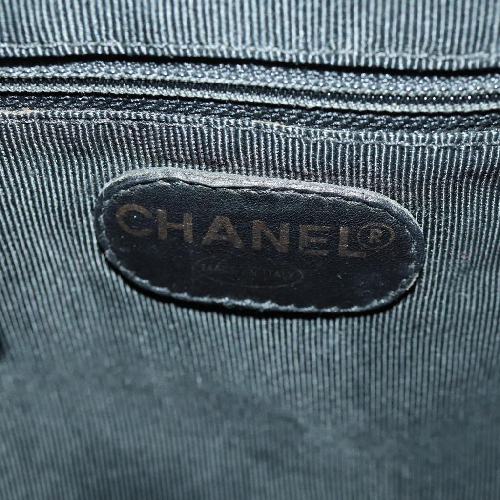 Chanel Black Patent Backpack