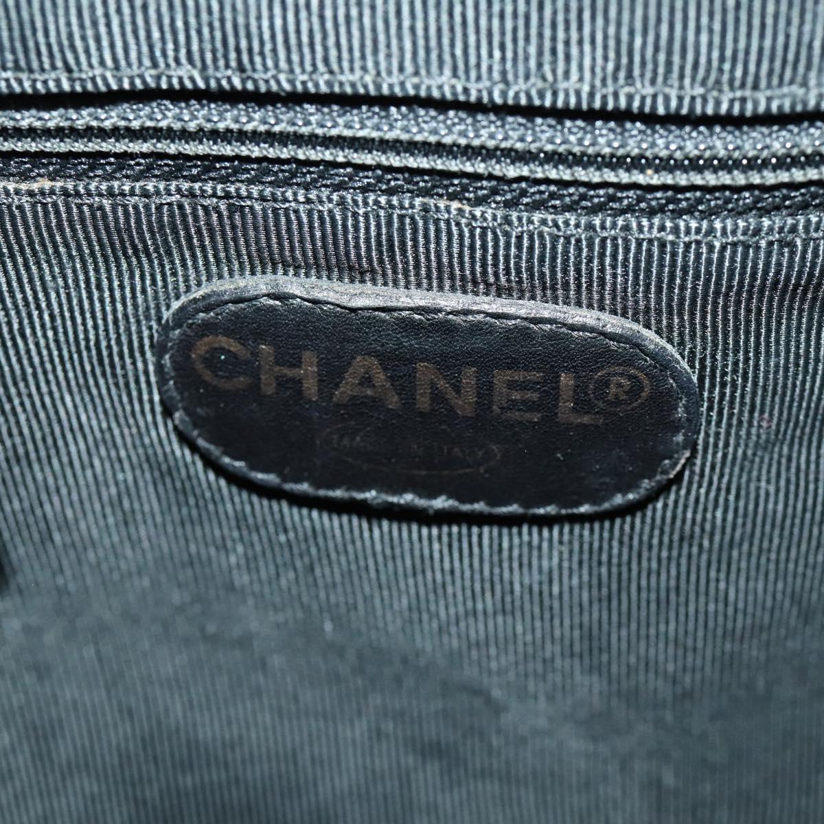 Chanel Black Patent Backpack