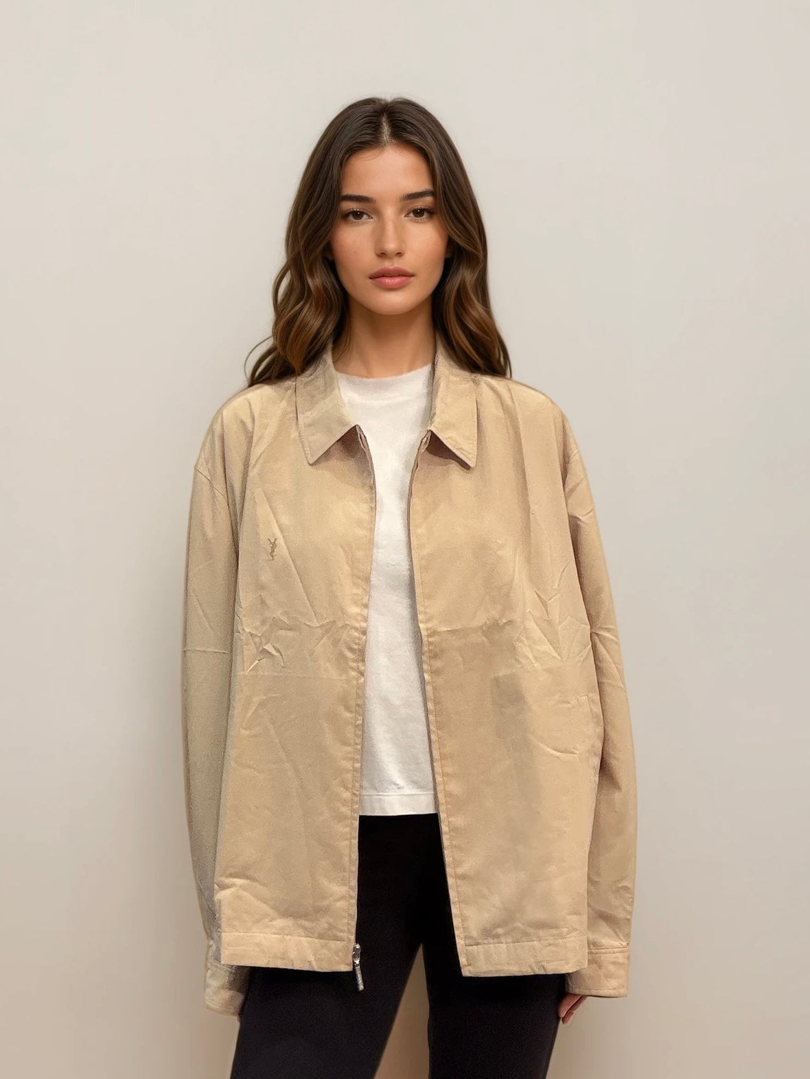 Ysl Yellow/Tan Bomber