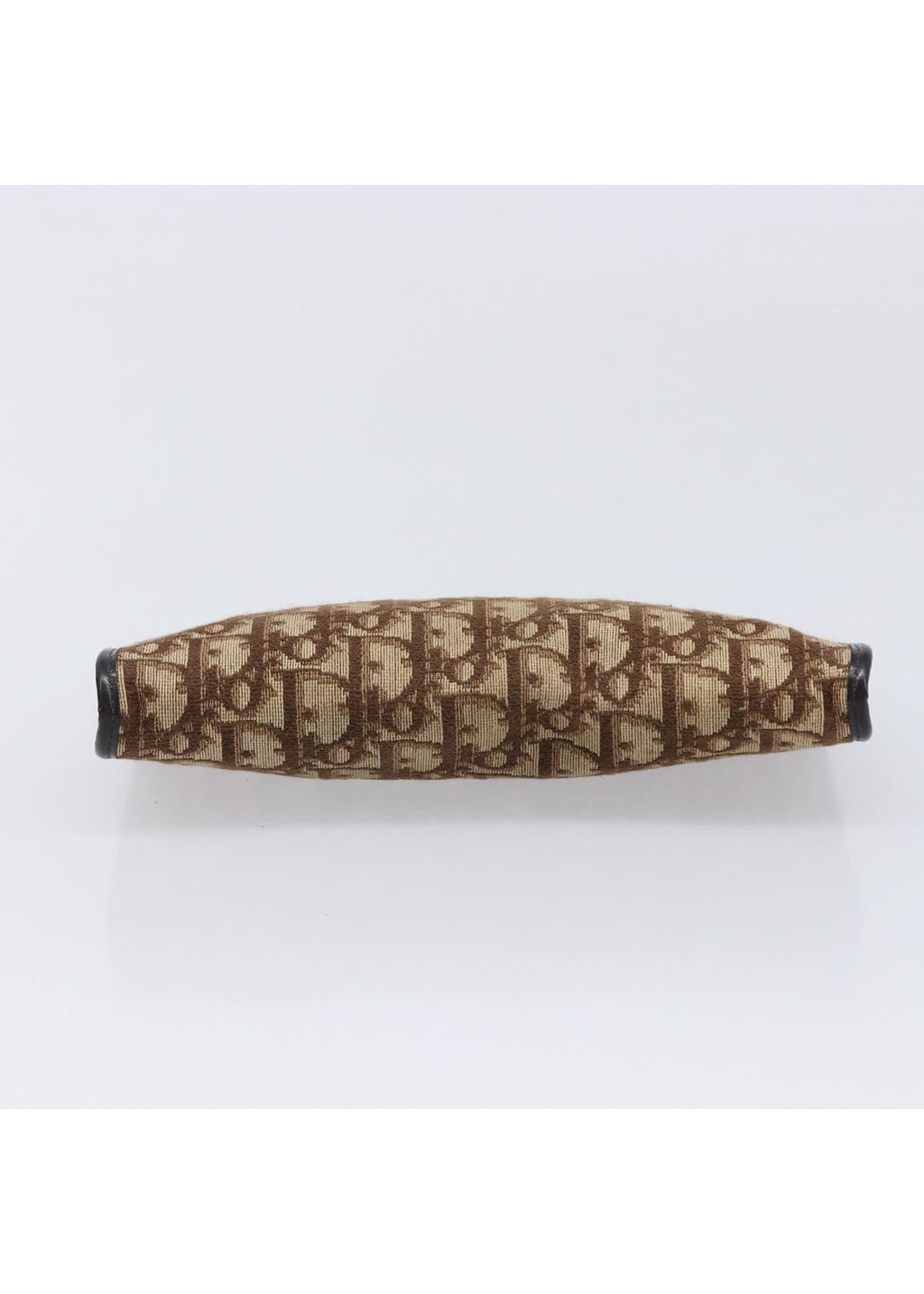 Dior Brown Oblique Canvas Clasp Clutch base