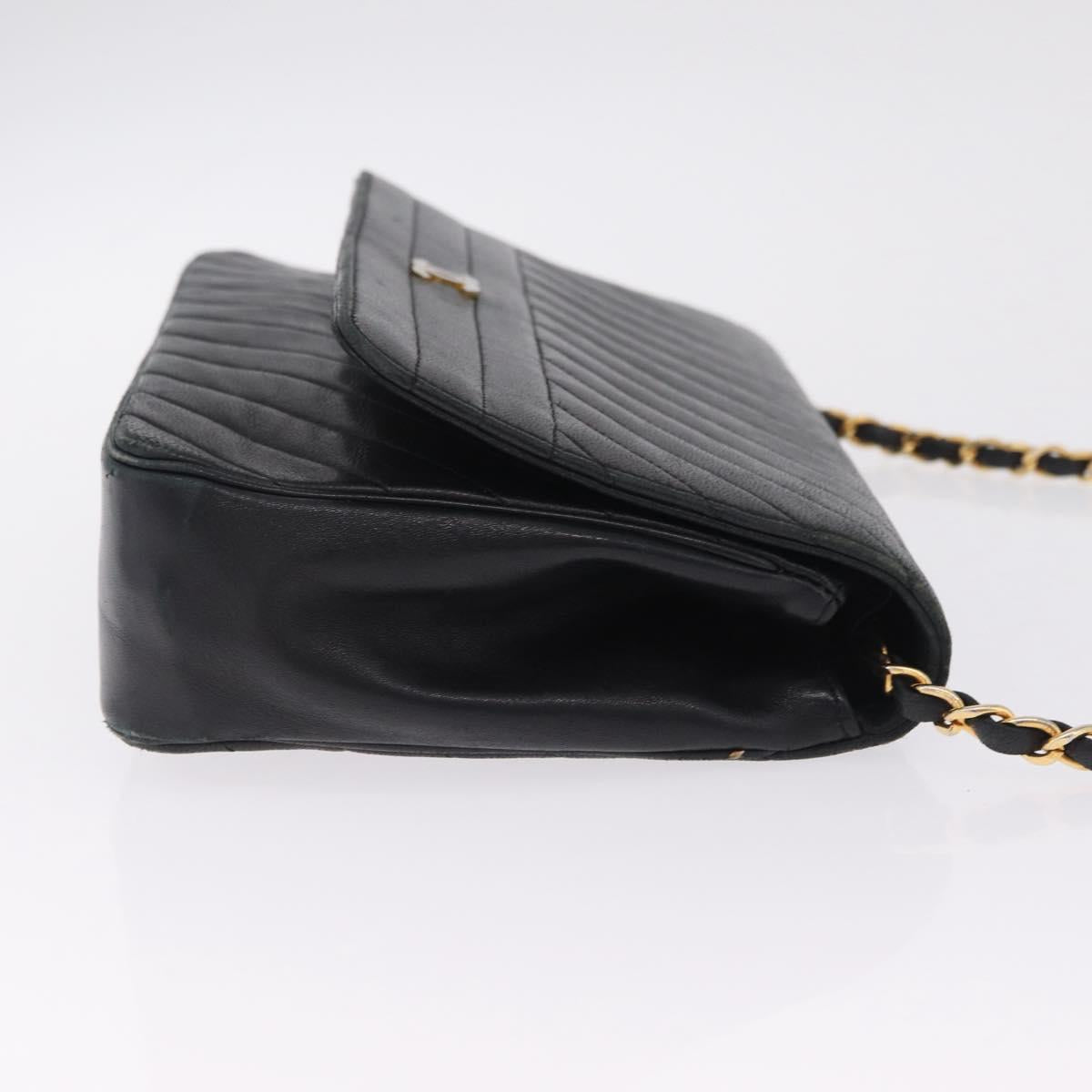 Chanel Black Chevron Stitch Flap Bag photo 4