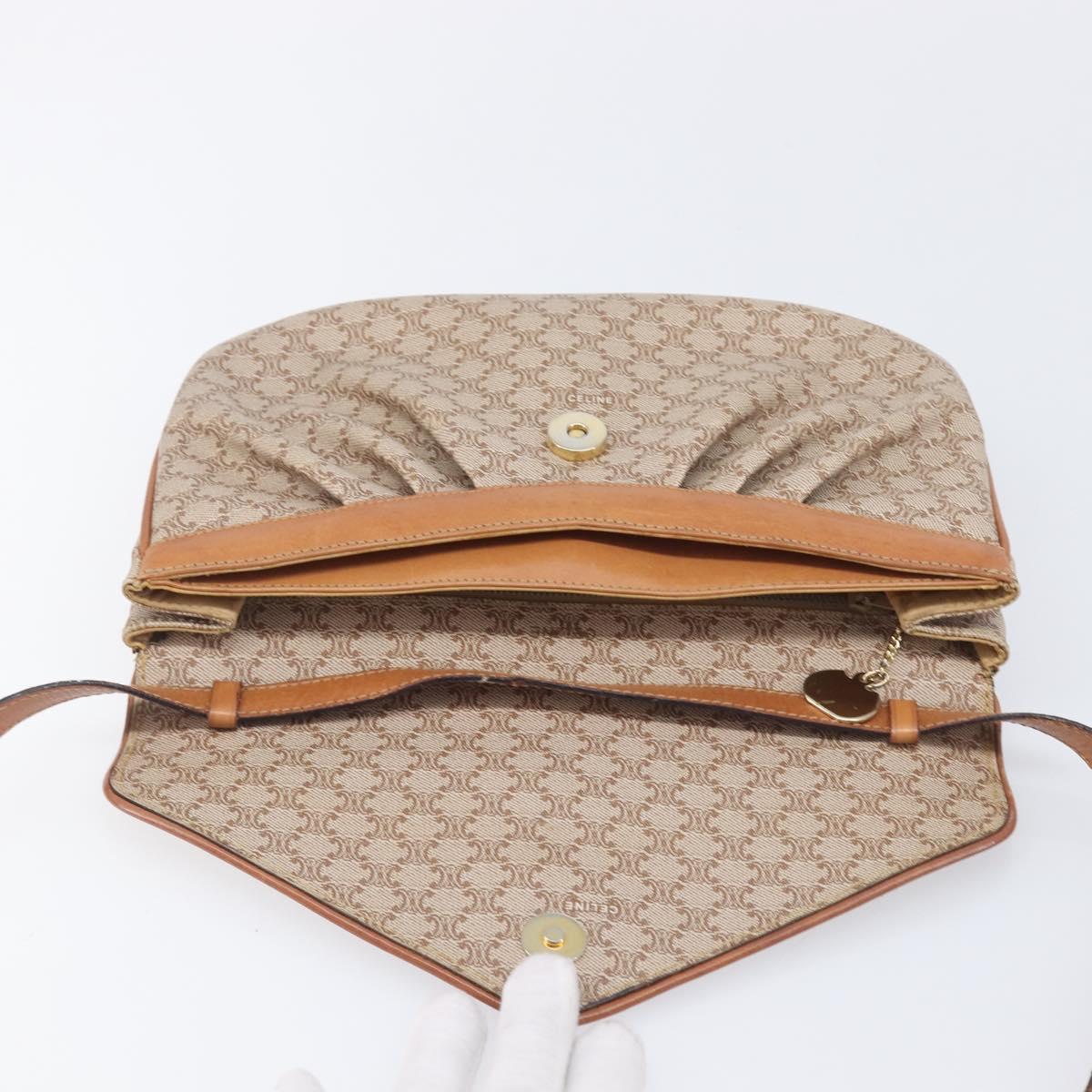 Celine Beige Macadam Shoulder Bag photo 16