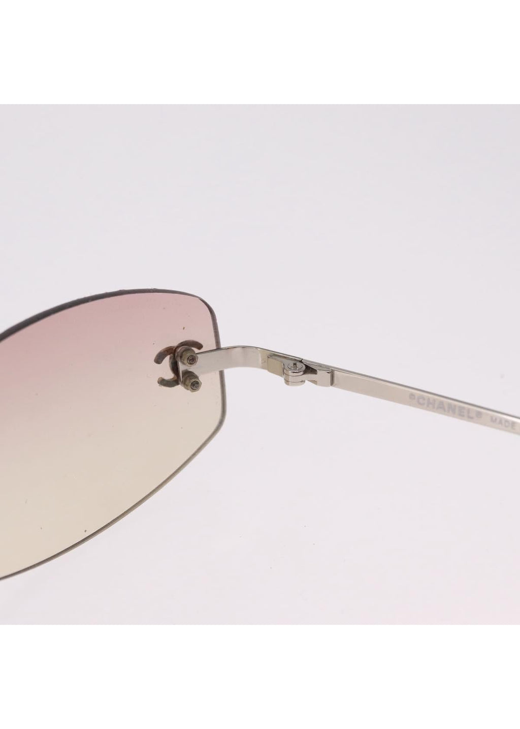 Chanel Silver Rimless Gradient Sunglasses photo 11