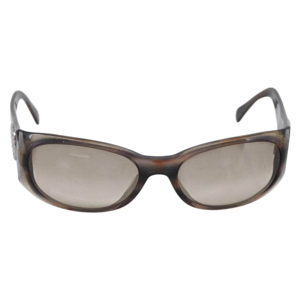 Chanel Brown CC Logo Sunglasses front