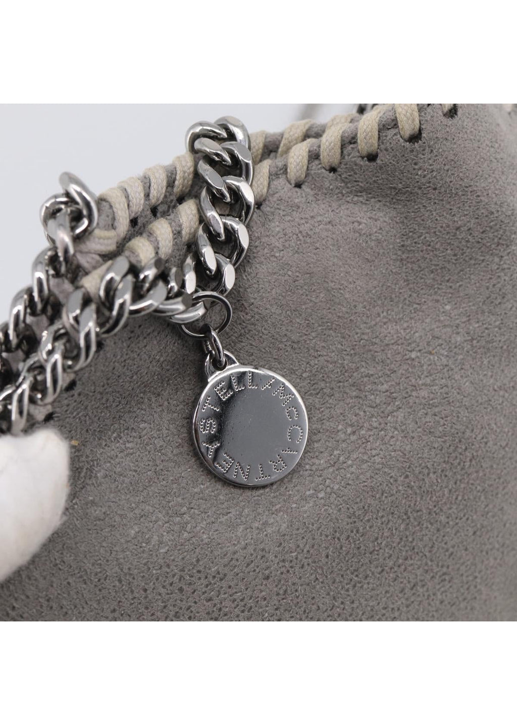 Stella McCartney Grey Falabella Mini Shoulder Bag hardware