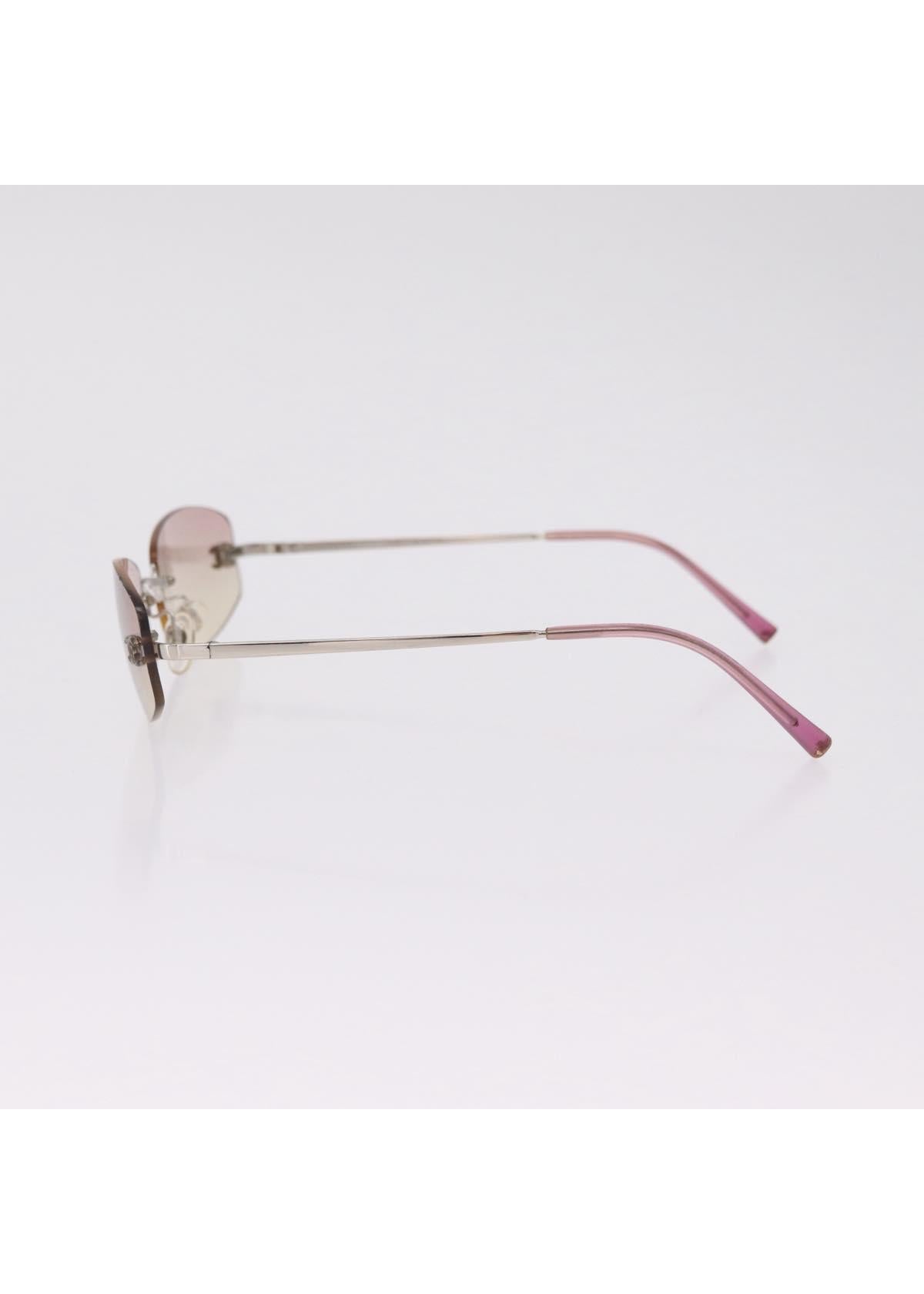 Chanel Silver Rimless Gradient Sunglasses photo 8