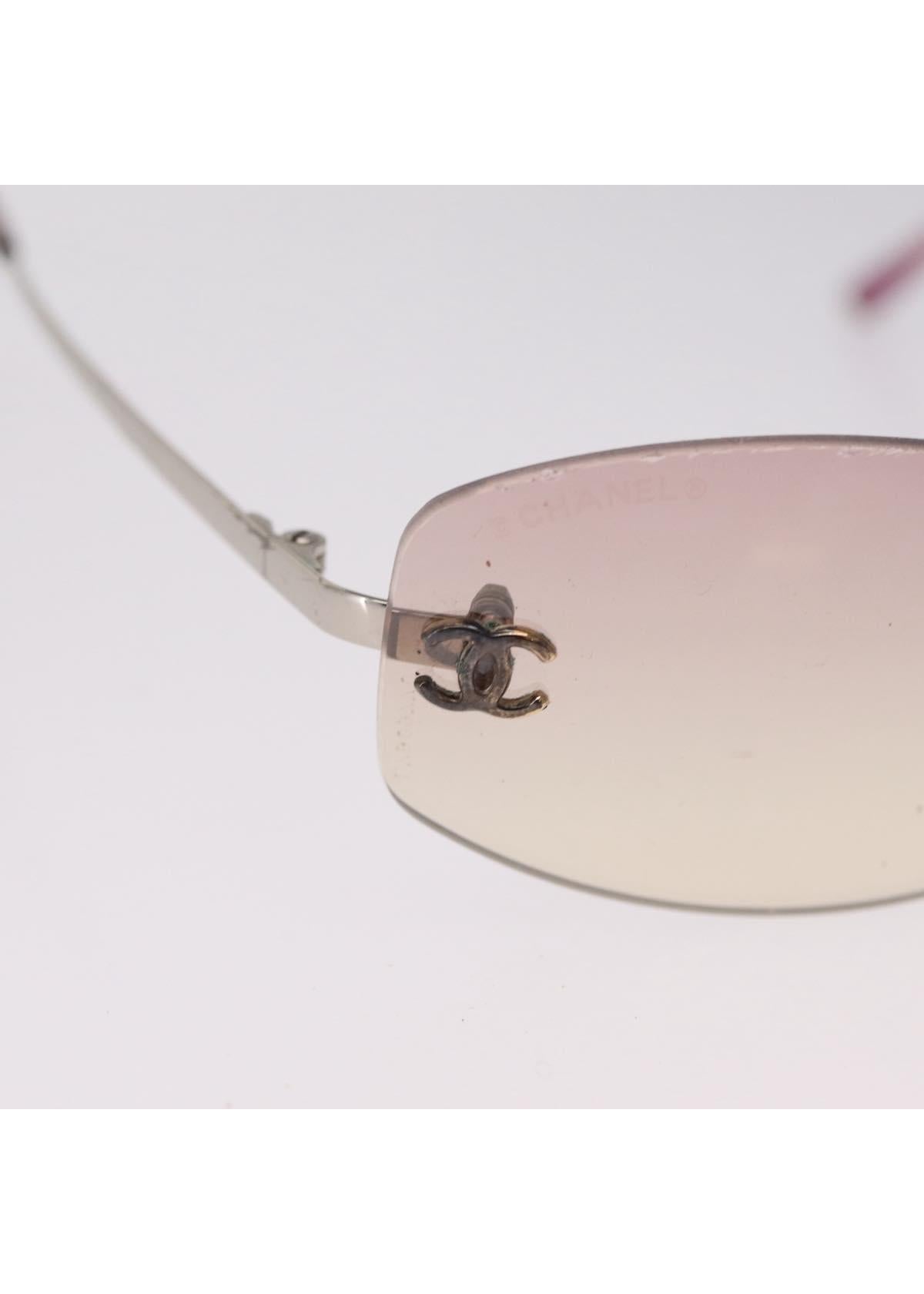 Chanel Silver Rimless Gradient Sunglasses photo 6