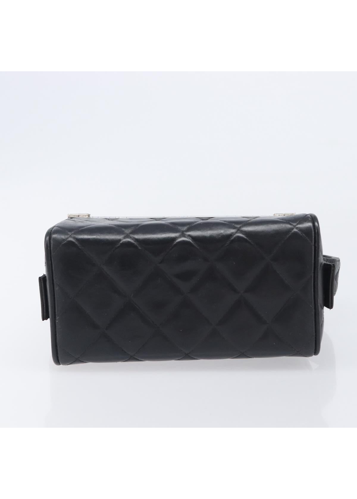 Chanel Black Quilted Box Bag photo 9