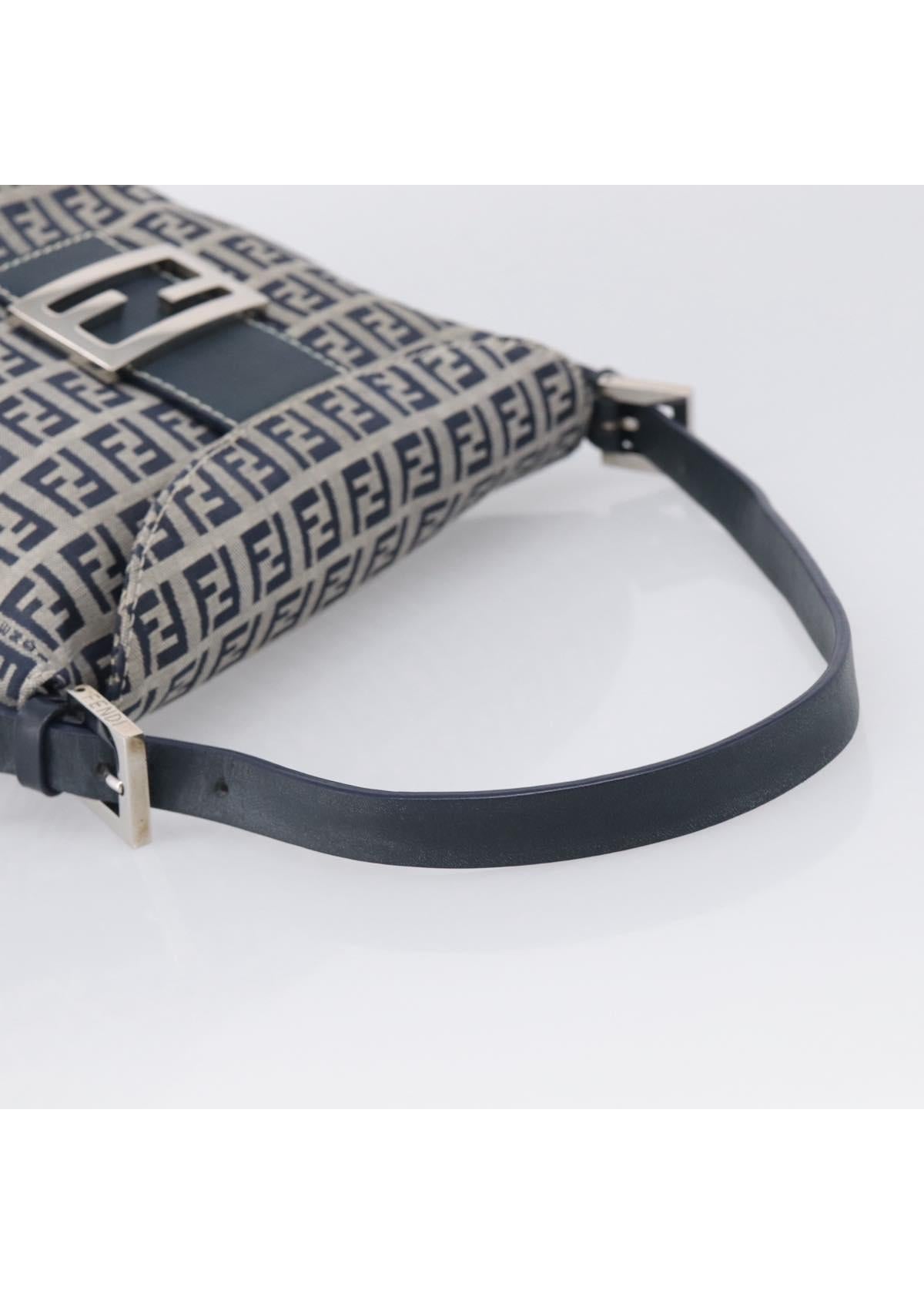 Fendi Navy Zucchino Mini Shoulder Bag photo 7