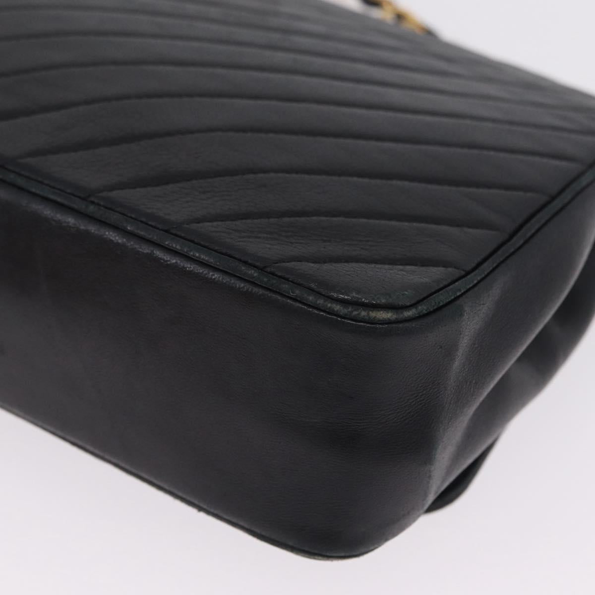 Chanel Black Chevron Stitch Flap Bag photo 13