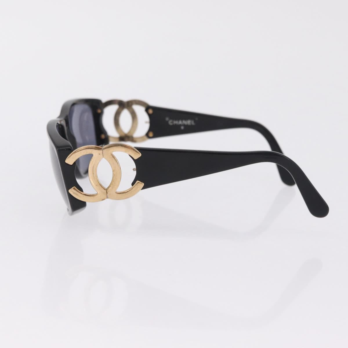 Chanel Black CC Logo Sunglasses CC logo temple