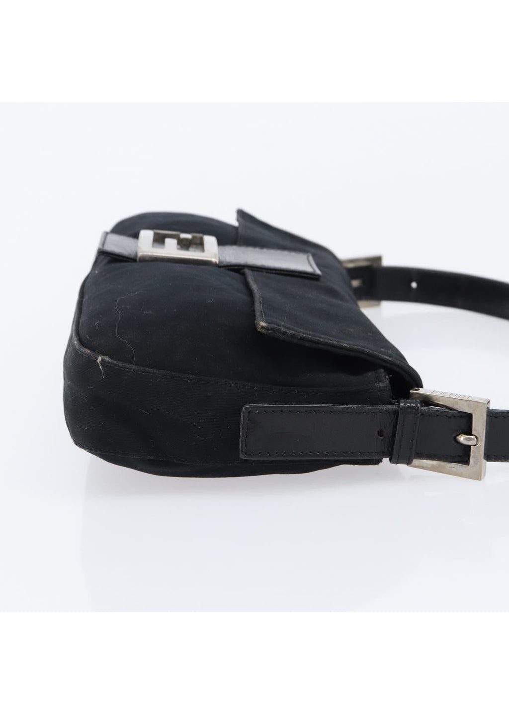 Fendi Black Jersey Mamma Baguette side
