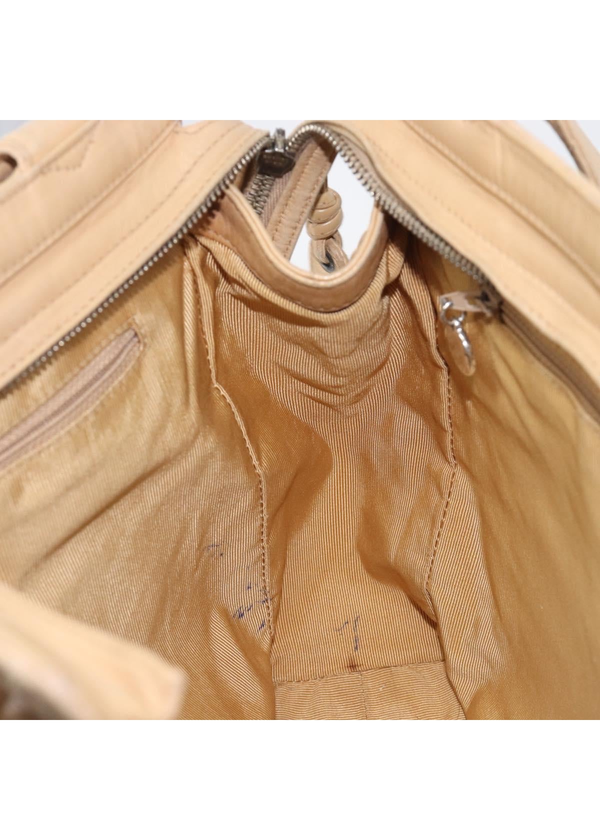 Chanel Beige Quilted Lambskin Tote photo 26