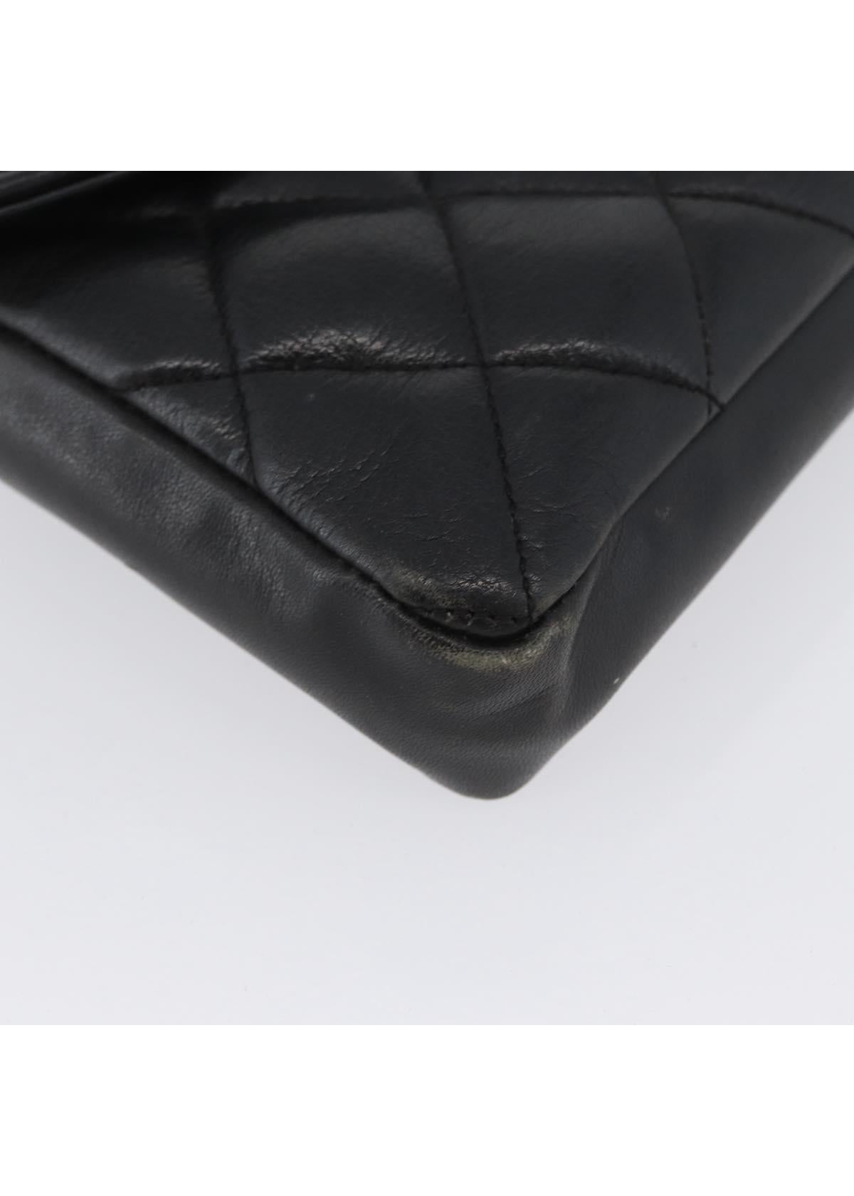 Chanel Black Quilted Leather Belt Bag corner