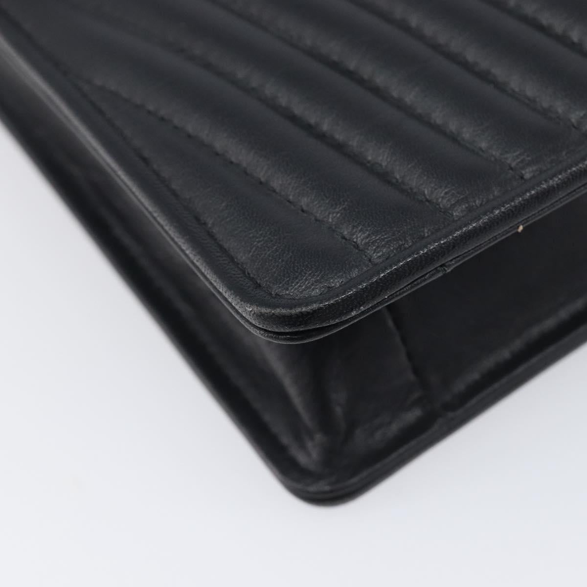 Valentino Black Quilted Leather Shoulder Bag photo 11
