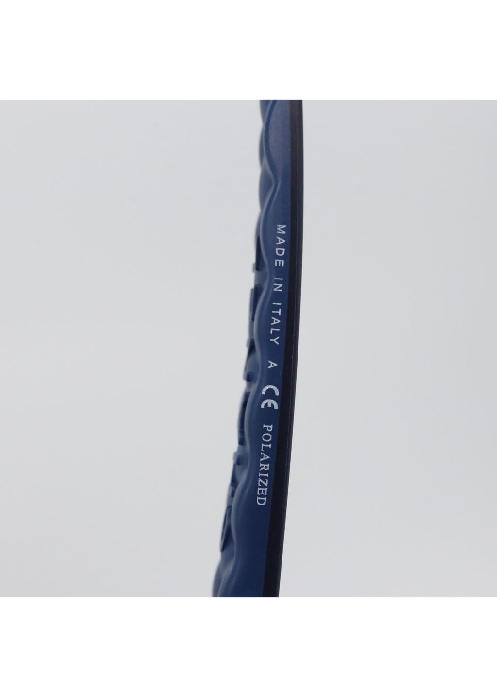 Chanel Black and Blue Quilted Sunglasses arm branding