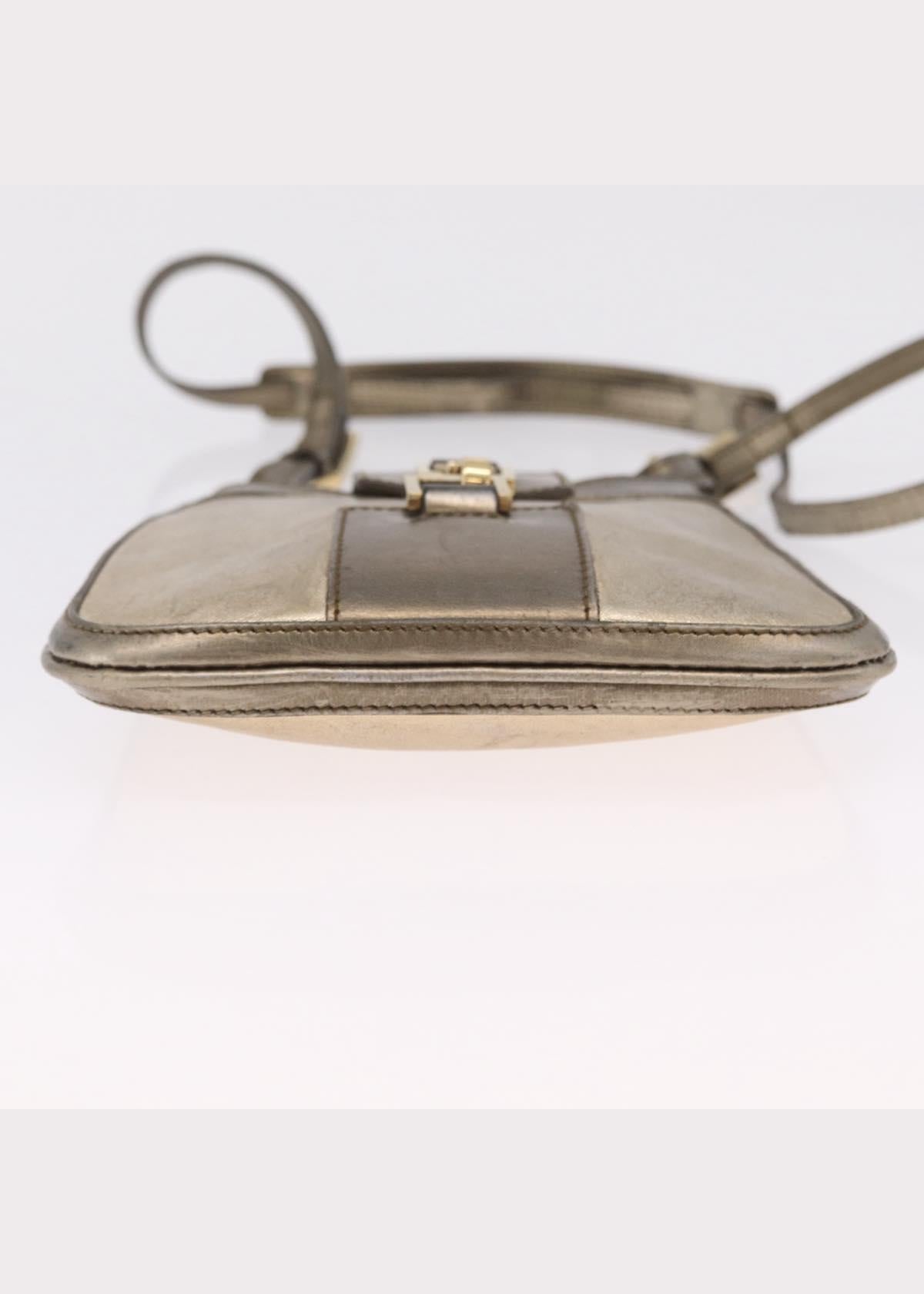 Gucci Gold Leather Square Jackie Bag base