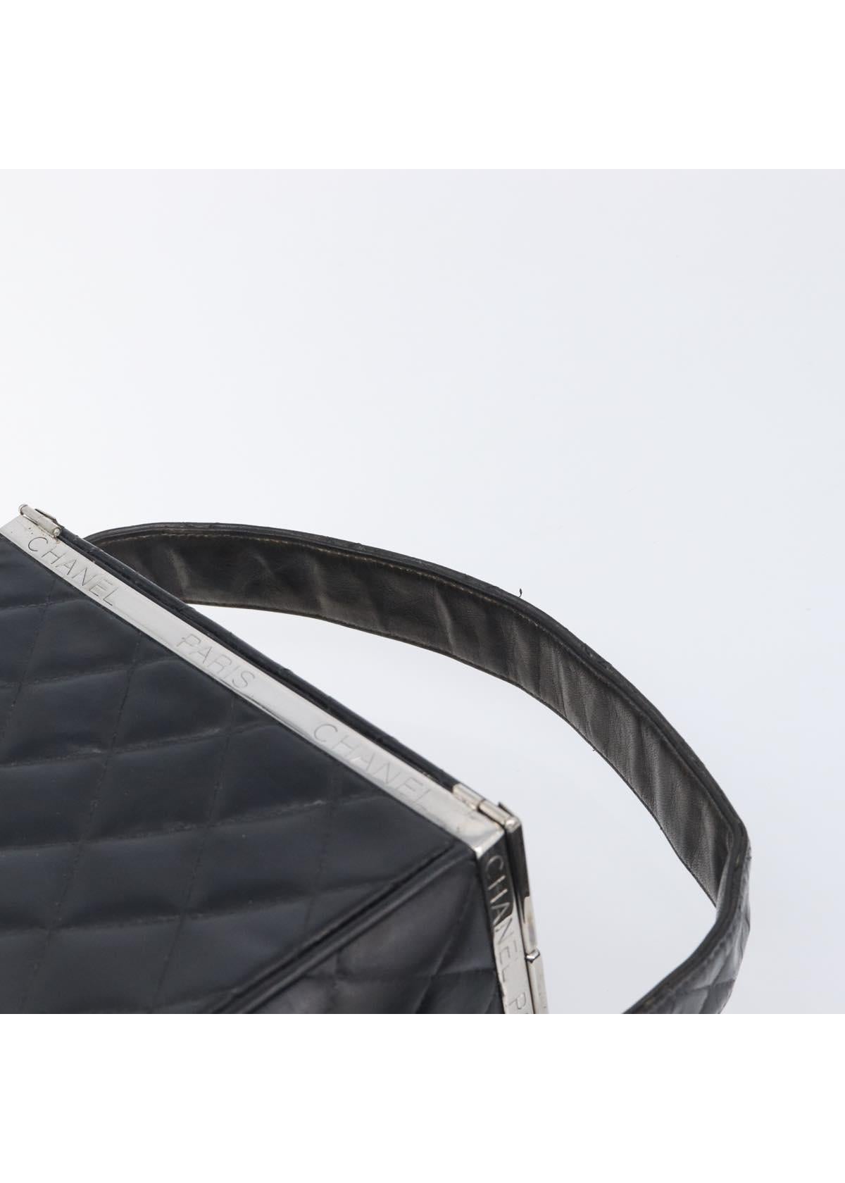 Chanel Black Quilted Box Bag photo 8