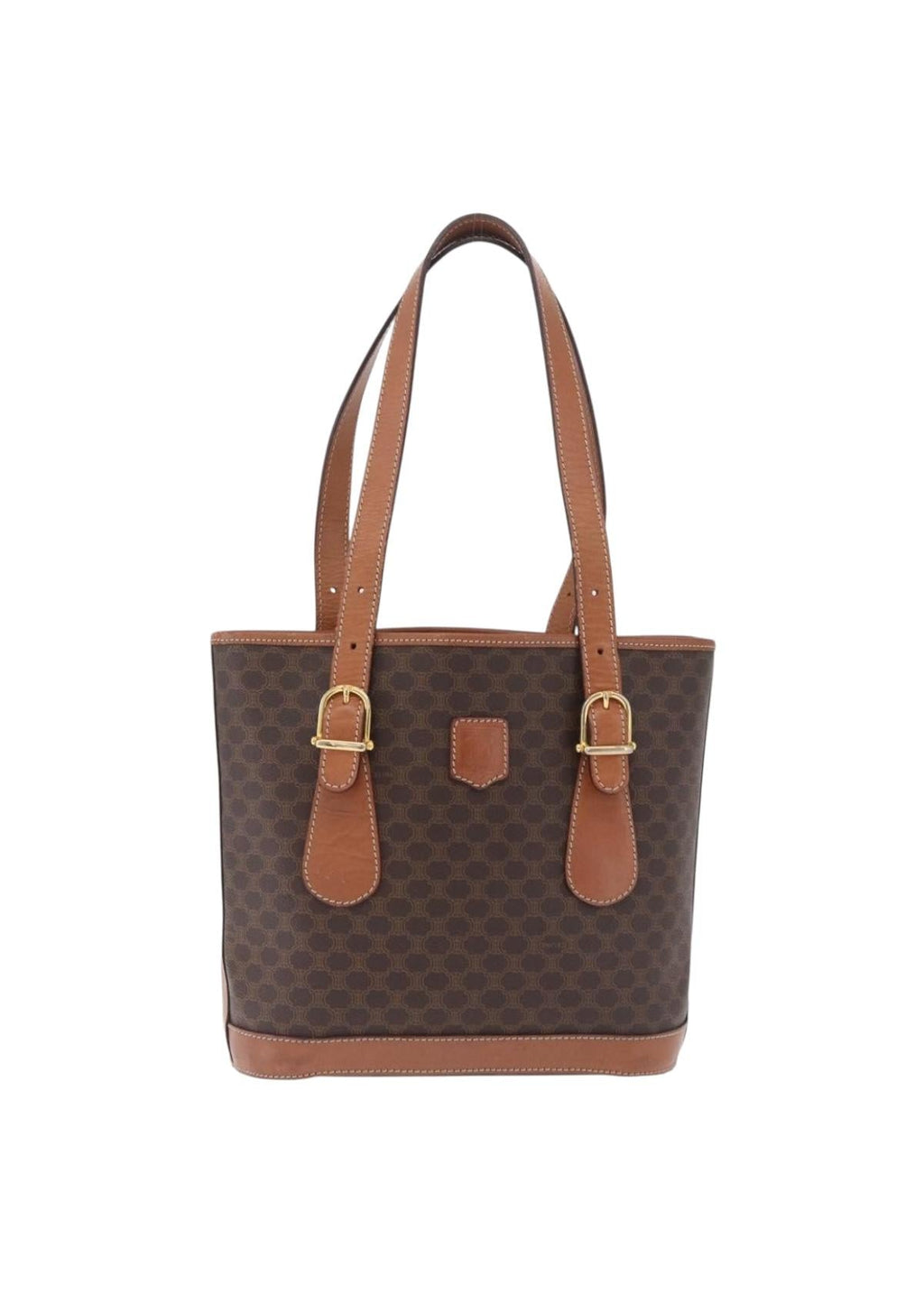 Celine Brown Macadam Tote front