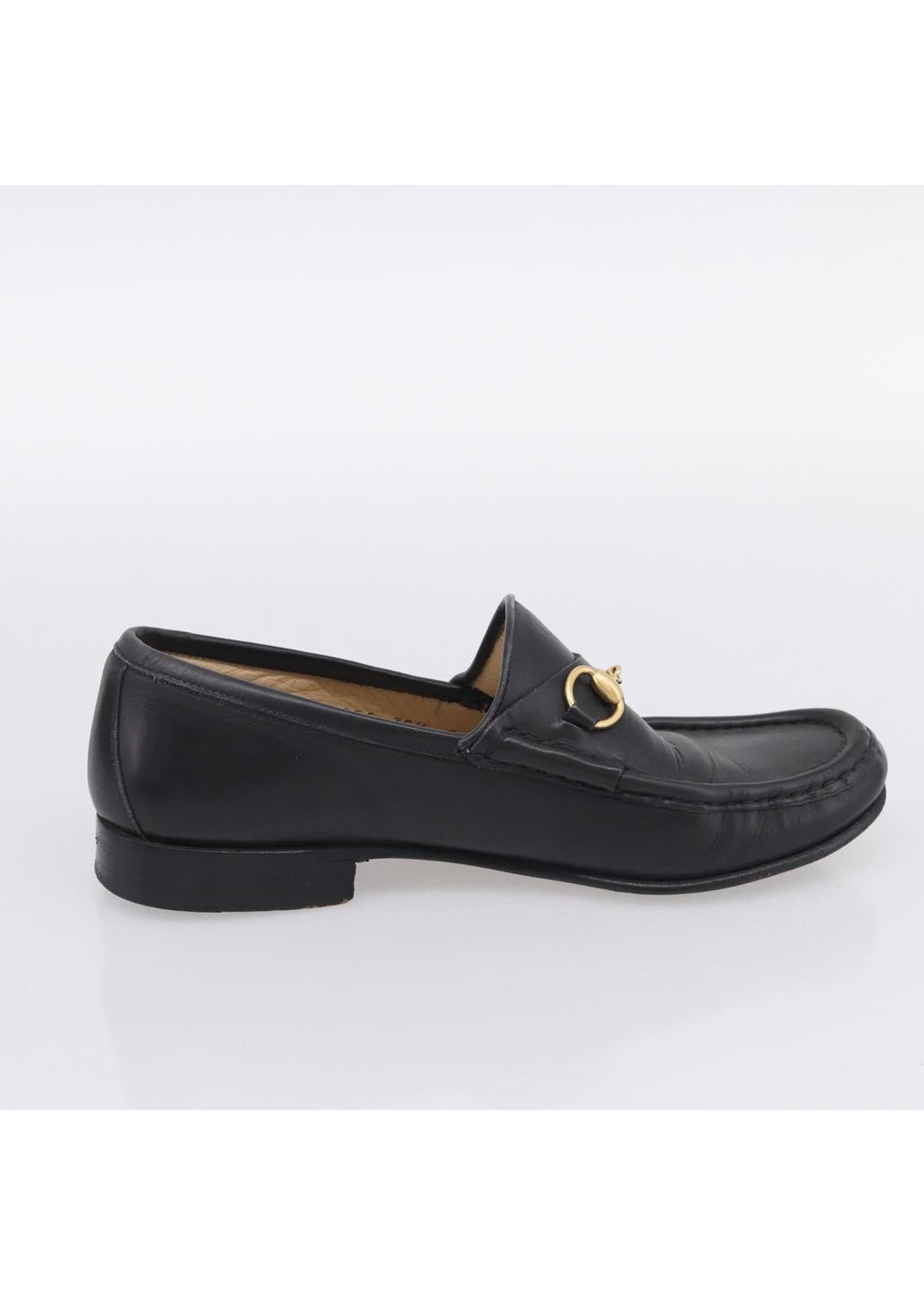 Gucci Black Horsebit Loafers front