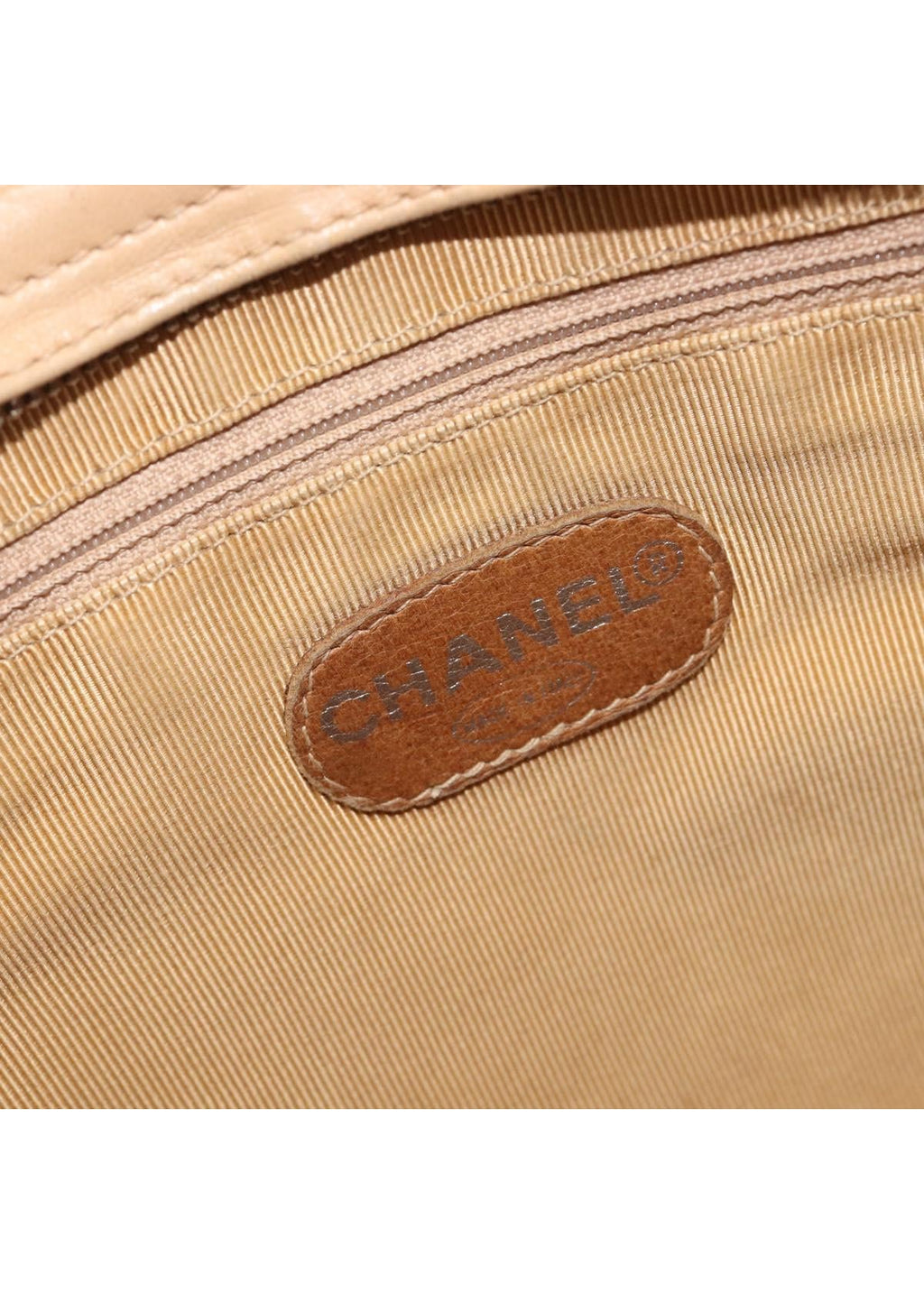 Chanel Beige Quilted Lambskin Tote photo 21