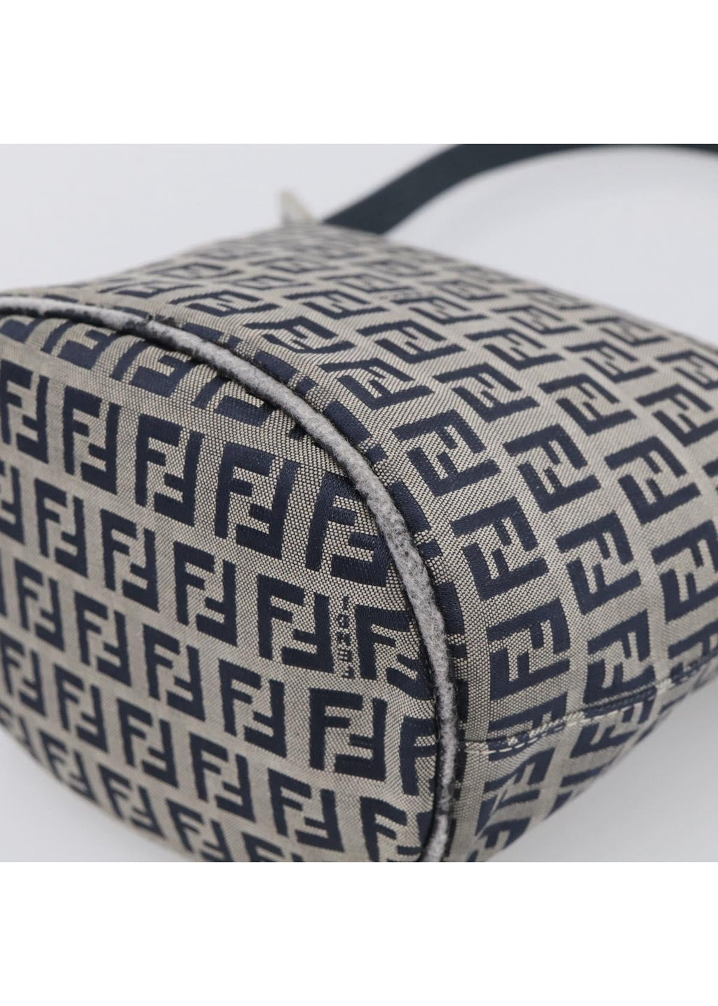 Fendi Navy Zucchino Mini Shoulder Bag photo 12