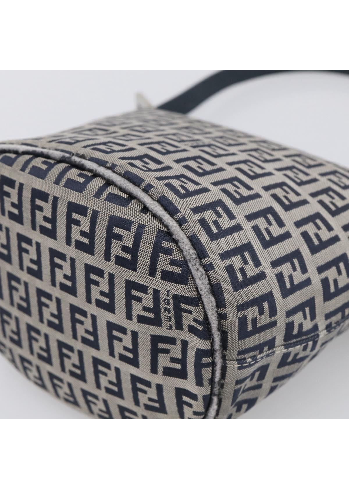 Fendi Navy Zucchino Mini Shoulder Bag photo 12