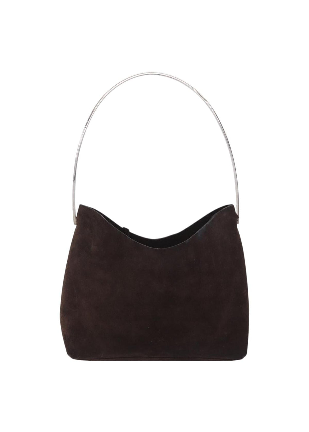 Gucci Brown Suede Shoulder Bag front
