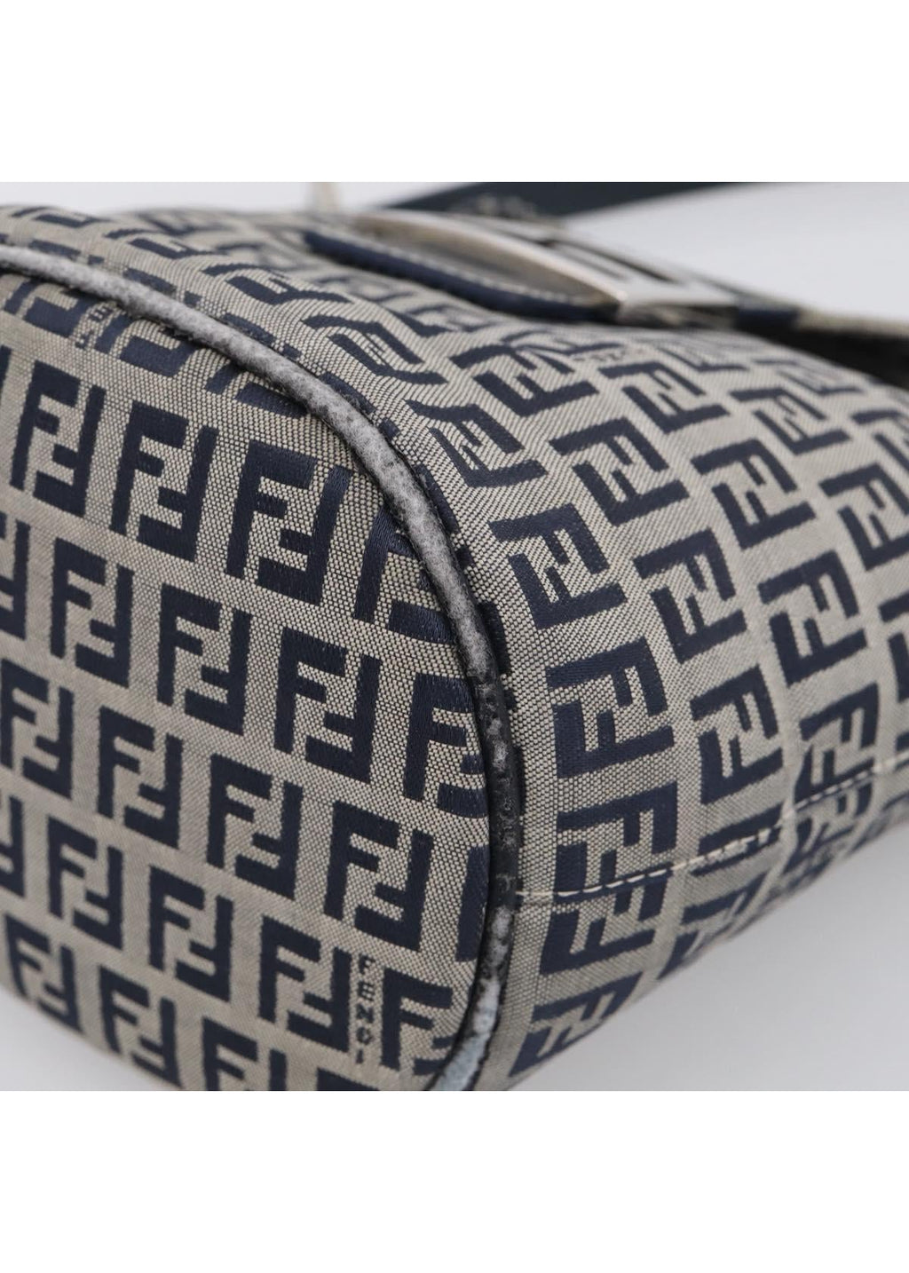 Fendi Navy Zucchino Mini Shoulder Bag photo 10