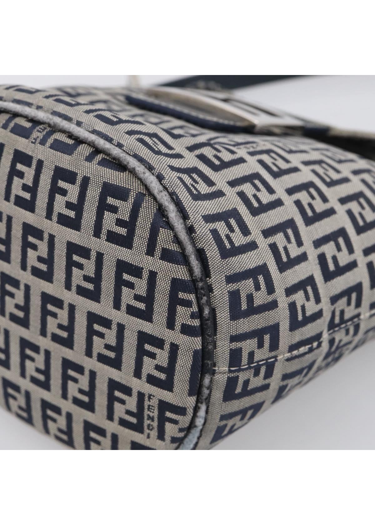 Fendi Navy Zucchino Mini Shoulder Bag photo 10