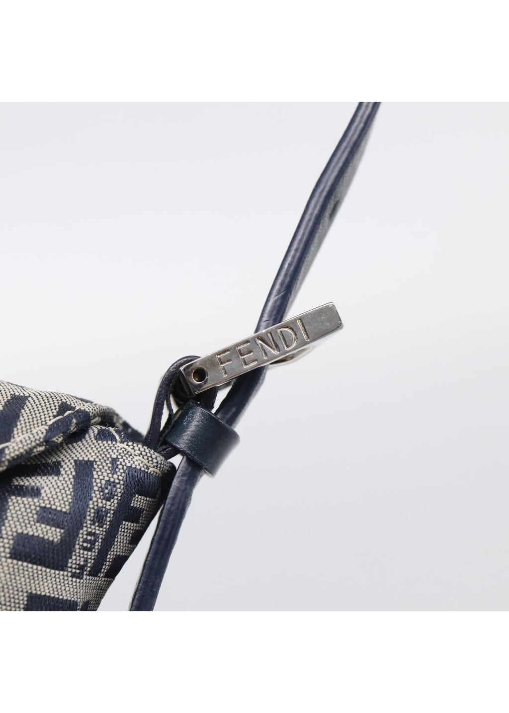 Fendi Navy Zucchino Mini Shoulder Bag photo 14